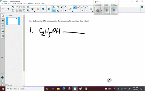 how-do-i-draw-the-sn2-mechanism-for-the-formation-of-bromoethane-from-ethanol