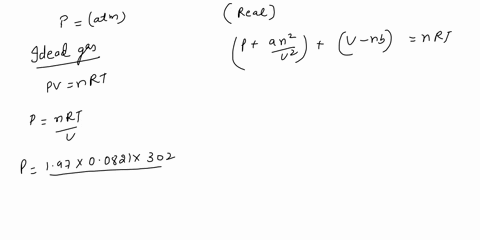 a197-mol-sample-of-oxygen-gas-is-maintained-in-a-0836-l-container-at-302-k-calculate-the-pressure-of-the-gas-using-both-the-ideal-gas-law-and-the-van-der-waals-equation-van-der-waals-constan-45922