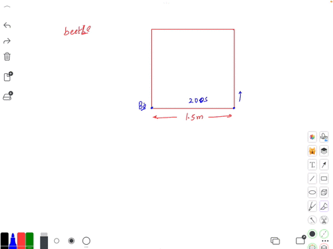 a-beetle-runs-an-erratic-pattern-on-a-square-kitchen-table-that-is-15-m-on-a-side-the-sides-are-arranged-along-the-directions-northsouth-and-eastwest-it-begins-at-the-southwest-corner-and-travels-east