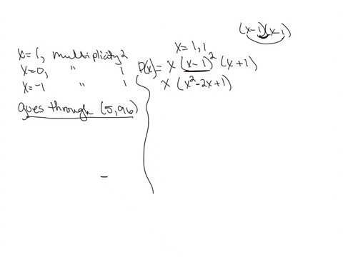 the-polynomial-of-degree-4-px-has-a-root-of-multiplicity-2-at-x1-and-roots-of-multiplicity-1-at-x0-and-x1-it-goes-through-the-point-596-find-a-formula-for-px-px