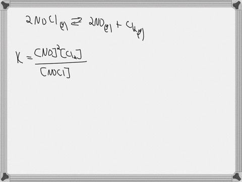 the-equilibrium-constant-for-the-following-reaction-is-39010-3-at-573k-2noclg-2nog-cl2g-if-an-equilibrium-mixture-of-the-three-gases-at-573k-contains-17610-2-m-noclg-and-33910-2-m-no-what-is-the-equil