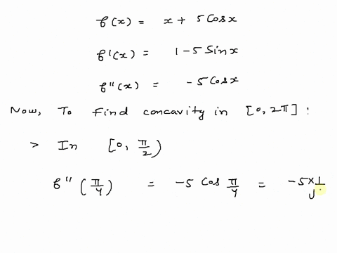 find-the-point-of-inflection-of-the-graph-of-the-function-if-an-answer-does-not-exist-enter-dne-flx-x-5-cos-x-0-2x-x-y-smaller-x-value-x-y-larger-x-value-describe-the-concavity-enter-your-an-90046