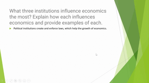 what-three-institutions-influence-economics-the-most-explain-how-each-influences-economics-and-provide-examples-of-each-88505