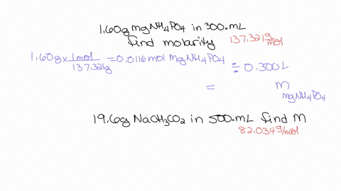 calculate-the-molarity-of-the-solute-in-the-following-solutions-containing-a-160-g-mgnh4po4-in-300-ml-solution-molarity-moll-b-196-g-nach3coo-in-500-ml-solution-molarity-moll-c-247-g-cac2o4-15503