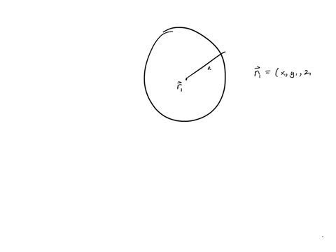 a-sphere-of-radius-a-is-centered-at-a-point-mathbfr_1-a-write-out-the-algebraic-equation-for-the-sph-12153