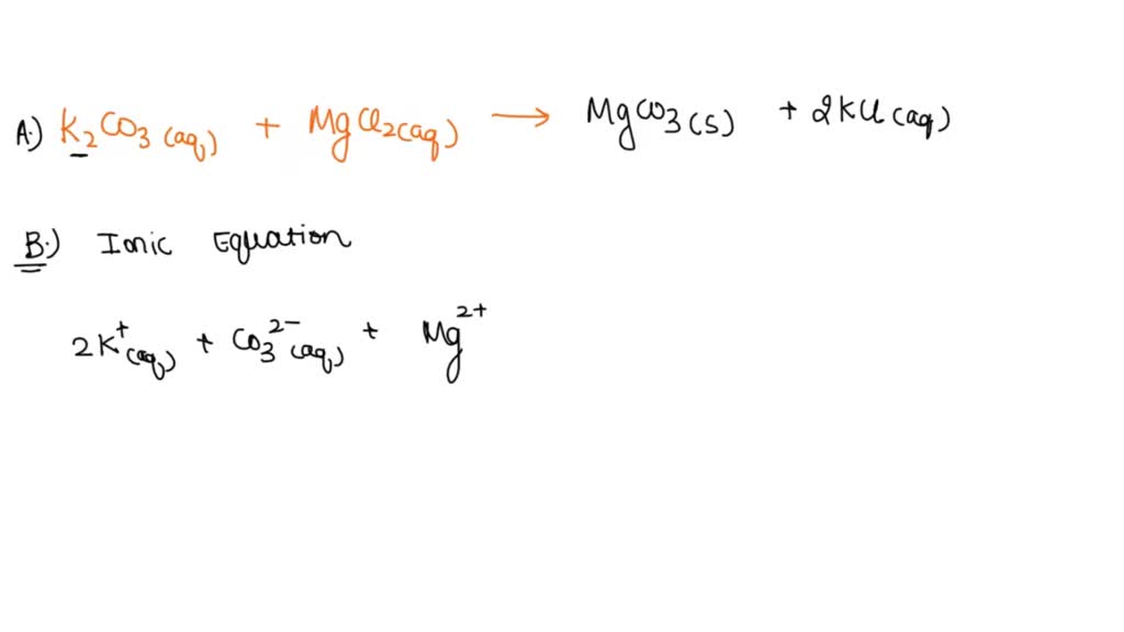 SOLVED Does a reaction occur when aqueous solutions of potassium