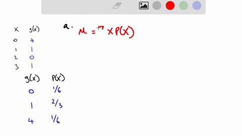 let-x-be-a-random-variable-that-assumes-values-0123-with-corresponding-probabilities-of-16-1316-and-13-respectively-find-the-following-a-the-expected-value-of-gxx-22-b-the-variance-of-gx-x-2-81802