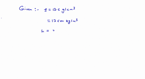 what-is-the-pressure-on-an-object-submerged-35-cm-in-mercury-mercury-has-a-density-of-136-gcm3-57327