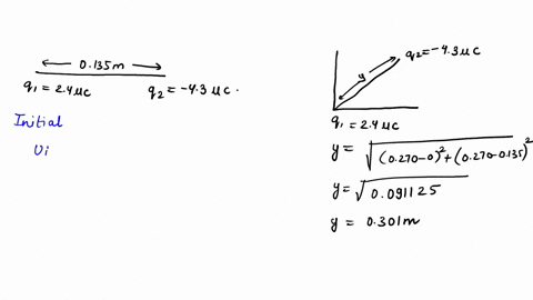 1a-point-charge-q1-240-c-is-held-stationary-at-the-origin-a-second-point-charge-q2-430-c-moves-from-the-point-x-0135-m-y-0-to-the-point-x-0270-m-y-0270-m-a-what-is-the-change-in-potential-en-04055