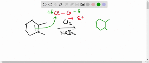 draw-the-expected-product-for-the-reaction-show-stereochemistry-if-needed-do-not-show-hydrogen-atoms-on-your-structure