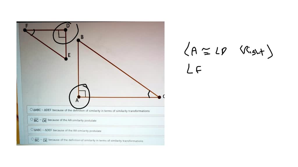 SOLVED: 'If A Series Of Rigid Transformation Maps ∠F Onto ∠C Where ∠F ...