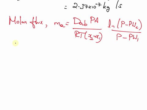example-d51-an-open-pan-20-cm-in-diameter-and-8-cm-deep-contains-water-25c-and-is-exposed-to-dry-atmospheric-air-if-the-rate-of-diffusion-of-water-vapour-is-854-x-10-kghestimate-diffusion-co-49884