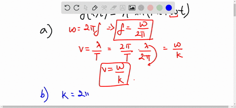 1-in-terms-of-wave-number-and-angular-frequency-the-wave-function-of-a-traveling-harmonic-wave-is-yx-t-a-sin-kx-t-rewrite-this-function-in-terms-of-a-frequency-and-wave-speed-b-wavelength-an-87243