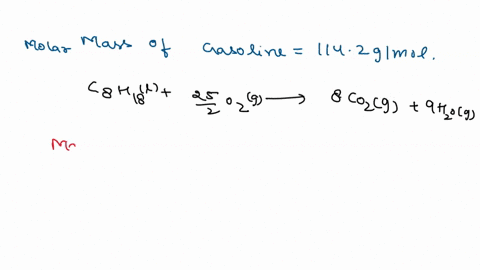 what-is-the-volume-in-l-of-carbon-dioxide-at-100-atm-and-29815-k-are-released-from-a-cars-engine-upon-consumption-of-a-580-l-liquid-tank-gasoline-gasoline-density-0770-kgl-molar-mass-of-c8h1-14984