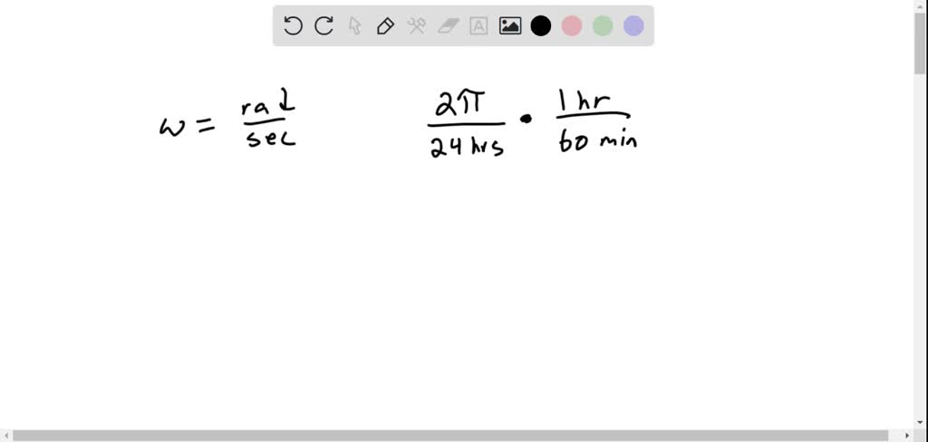 SOLVED: Find The Angular Speed, In Radians Per Second, Of A Point On ...