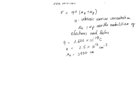 the-mobility-of-free-electrons-and-holes-in-pure-germanium-are3800-and-1800-cm-2-v-s-respectively-the-corresponding-values-forpure-silicon-are-1300-and-500-cm-2-v-s-respectively-determine-th-81866