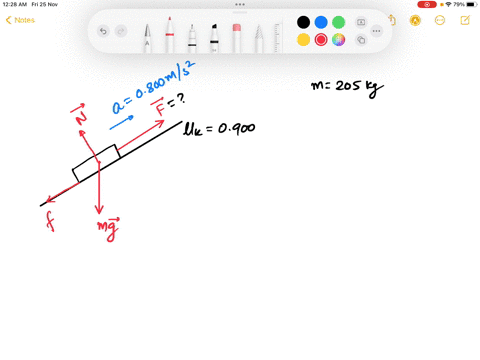 205-kg-log-is-pulled-up-a-ramp-by-means-of-a-rope-that-is-parallel-to-the-surface-of-the-ramp-the-ramp-is-inclined-at-300-with-respect-to-the-horizontal-the-coefficient-of-kinetic-friction-b-90545