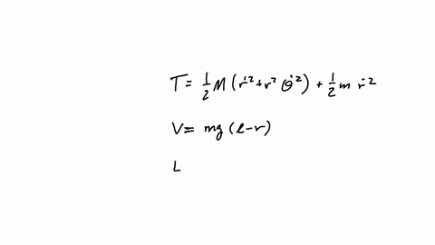 the-figure-shows-a-mass-m-connected-to-another-mass-m-mass-m-moves-without-friction-along-a-circle-of-radius-r-on-the-horizontal-surface-of-a-table-the-two-masses-are-connected-by-a-massless-string-of