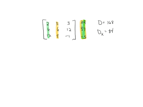 use-the-determinant-of-the-coefficient-matrix-to-determine-whether-the-system-of-linear-equations-has-a-unique-solution-2x1-3x2-3x3-24-6x1-6x2-12x3-97-12x1-9x2-x3-5-the-system-has-a-unique-s-11296
