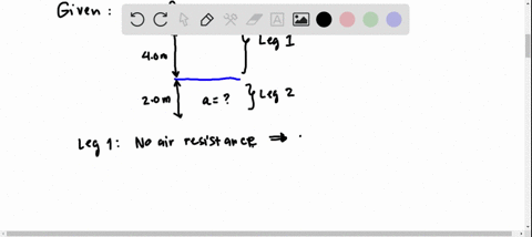 a-person-jumps-off-a-diving-board-40-mathrmm-above-the-waters-surface-into-a-deep-pool-the-persons-downward-motion-stops-20-mathrmm-below-the-surface-of-the-water-estimate-the-average-deceleration-o-3