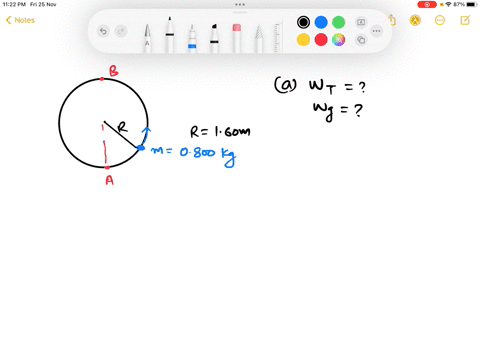 a-08000-kg-ball-is-tied-to-the-end-of-a-string-160-m-long-and-swung-in-a-vertical-circle-a-during-one-complete-cycle-starting-anywhere-calculate-the-total-work-done-by-the-ball-by-i-the-tens-80269