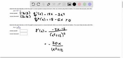 determine-the-open-intervals-on-which-the-graph-is-concave-upward-or-concave-downward-enter-your-answers-using-interva-notation-if-an-answer-does-not-exist-enter-dne-gx-9x-concave-upward-con-22952