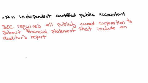 all-financial-statements-submitted-to-the-sec-by-publicly-owned-corporations-must-include-an-auditors-report-prepared-by-an-internal-auditor-the-firms-managerial-accountant-an-independent-certified-pu