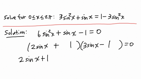 1-solve-the-equation-between-0-and-2-3-sin2xsinx1-3-sin2-x