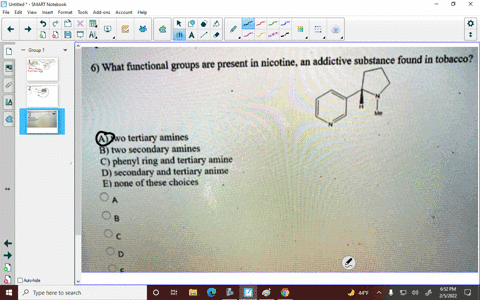 question-6-6-what-functional-groups-are-present-in-nicotine-addictive-substance-found-in-tobacco-atwo-tertiary-amines-b-two-secondary-amines-c-phenyl-ring-and-tertiary-amine-d-secondary-and-23784