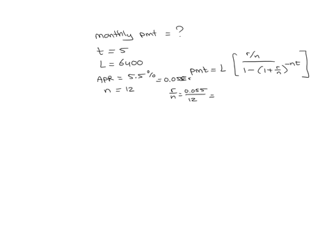 use-the-appropriate-functions-in-excel-to-answer-the-following-questions-how-much-would-your-monthly-payment-be-on-a-5-year-loan-if-the-following-assumptions-were-true-you-borrowed-6400-the-24482
