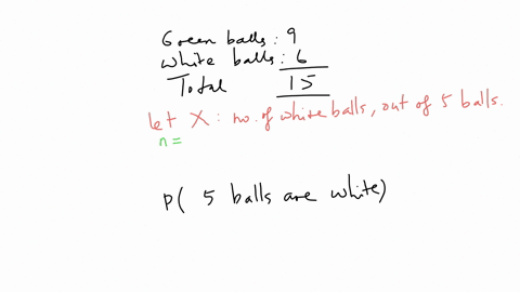 an-urn-contains-9-green-and-6-white-balls-five-balls-are-randomly-drawn-from-the-urn-in-succession-with-replacement-that-is-after-each-draw-the-selected-ball-is-returned-to-the-urn-what-is-the-probabi
