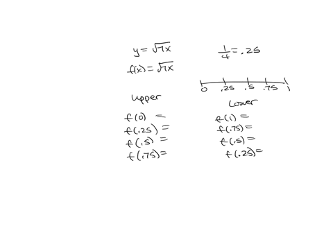 use-upper-and-lower-sums-to-approximate-the-area-of-the-region-using-the-given-number-of-subintervals-of-equal-width_-round-your-answers-to-three-decimal-places-y-upper-sum-lower-sum-68678