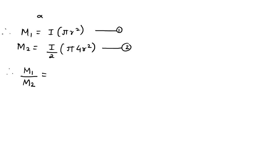 SOLVED: Two circular loops, of radii r and 2r , have currents I and I/2 ...