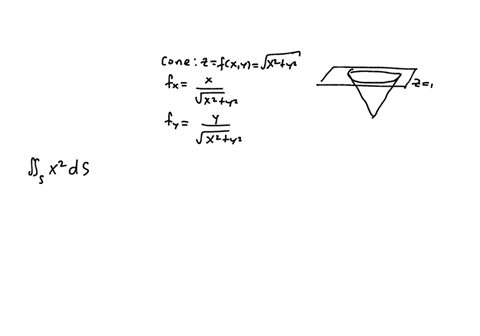 find-the-surface-integral-of-fxyz-x2-over-the-cone-z-sqrtx2-y2-0-z-1-66341