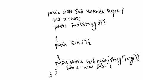 what-is-the-compilation-error-in-the-following-code-and-how-to-solve-it-chapter-6-slide-86-class-super-s-public-super-stpin-s-this-ss-public-class-sub-extends-super-int-x200-public-sub-f-s-public-sub