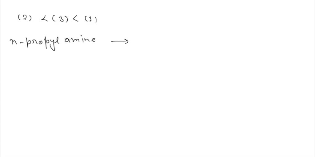 Place The Following Compounds In Order Of Increasing Strength Of ...