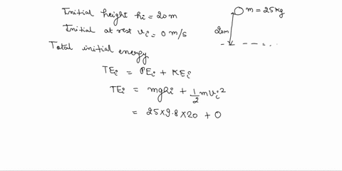 a-mass-of-25-kg-is-dropped-from-the-top-of-tower-20-m-high-what-is-the-speed-of-the-mass-as-it-hits-the-ground-68699