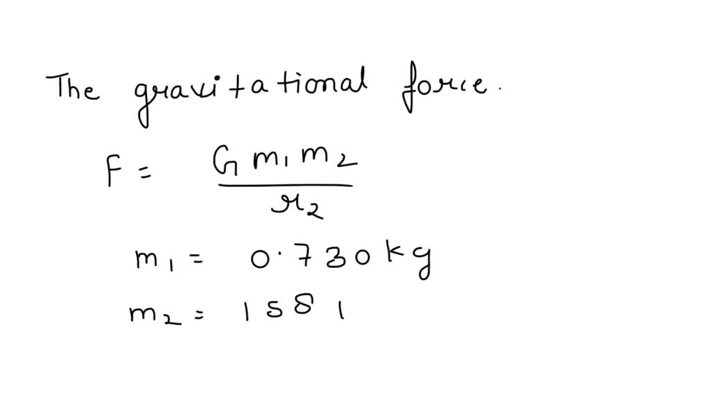 SOLVED In the Cavendish experiment that first measured gravity, a 0.