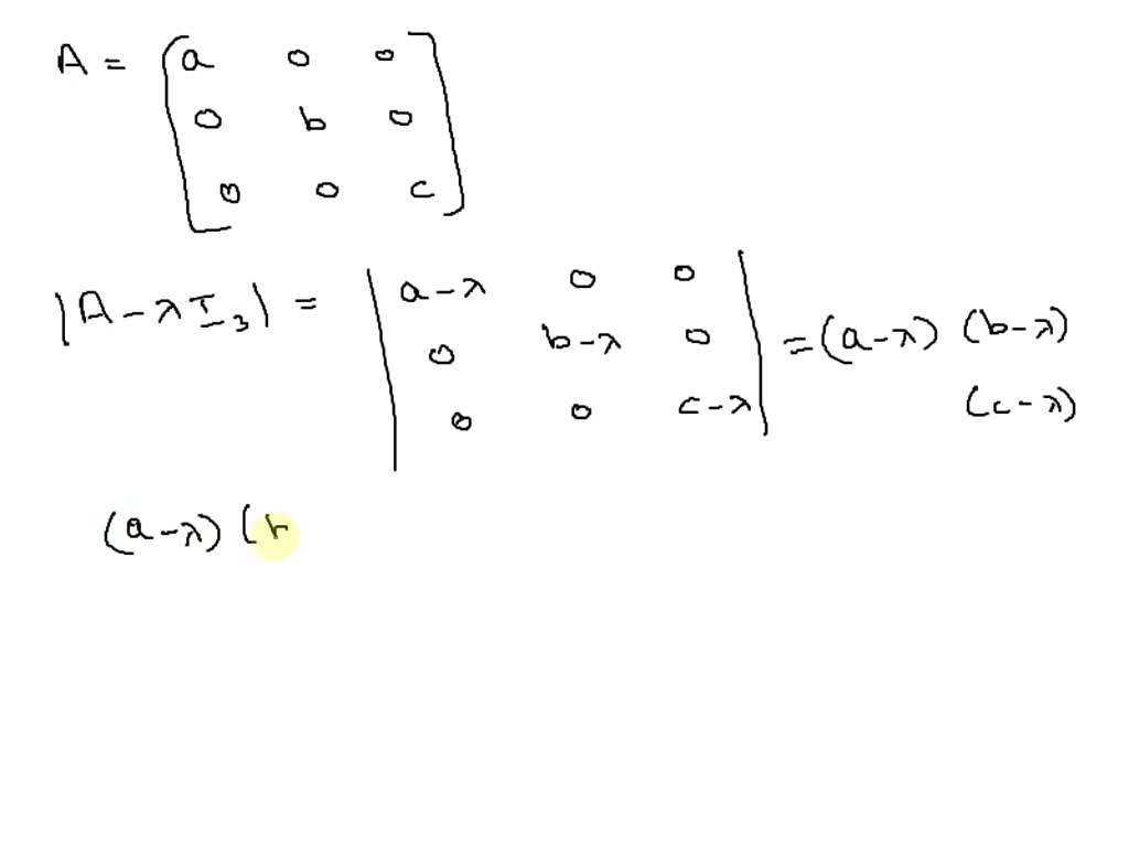 SOLVED: Prove that if A is an n X n upper triangular matrix; then the ...