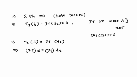 problem-5-work-and-energy-the-system-depicted-below-consists-of-blocks-pulleys-and-a-spring-with-stiffness-k-15-nm-at-this-rest-condition-the-spring-is-pre-stretched-by-005-m-if-block-a-weig-17558