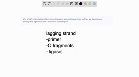 why-is-dna-synthesis-intermittent-discontinuous-in-a-discontinuous-strand-and-how-are-discontinuous-pieces-joined-together-to-form-a-continuous-chain-explain-24728