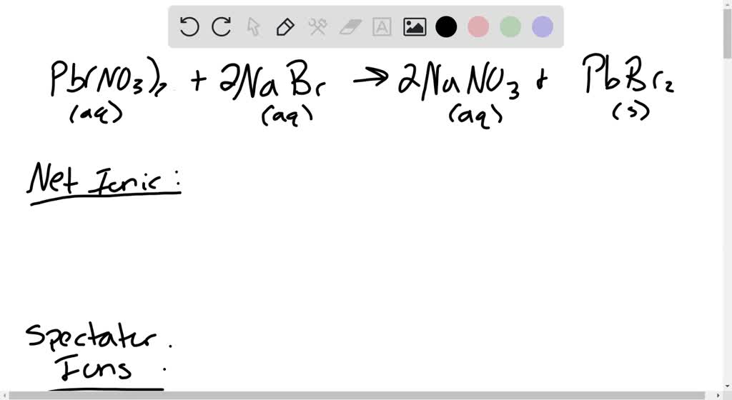 SOLVED: Mixing aqueous lead (II) nitrate with aqueous sodium bromide ...