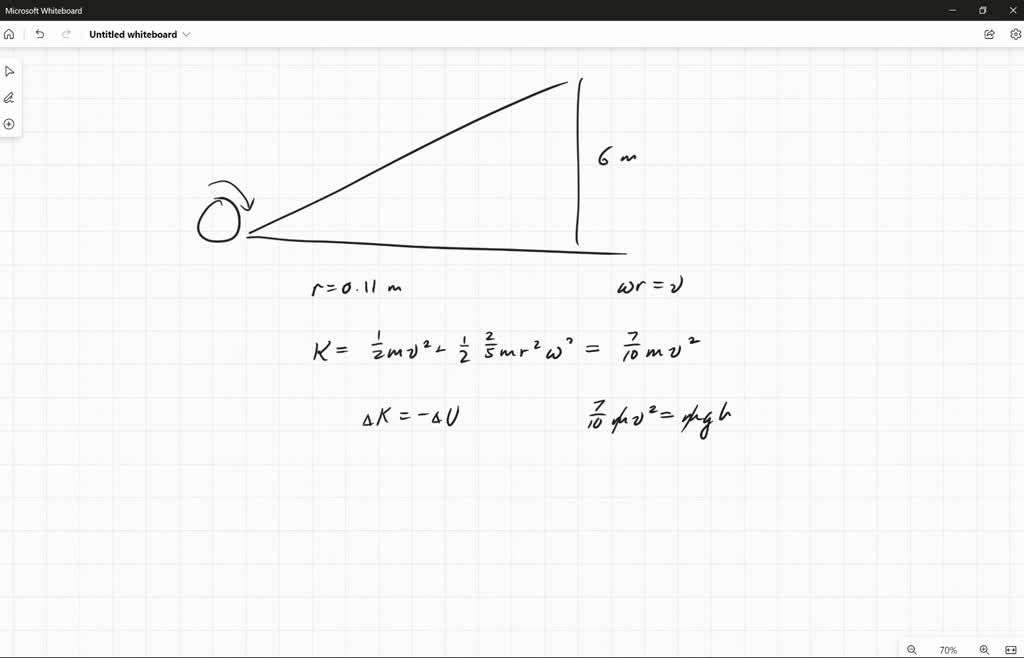SOLVED A size5 soccer ball of diameter 22 cm and mass 426 g rolls up