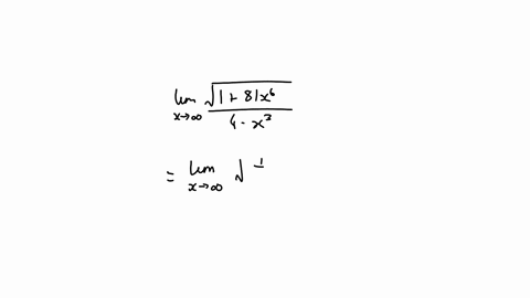 find-the-limit-if-the-limit-is-infinite-enter-infty-or-infty-as-appropriate-if-the-limit-does-not-otherwise-exist-enter-dne-lim-_x-rightarrow-infty-fracsqrt181-x64-x3