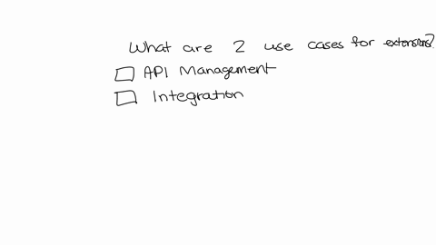 quik-pregress-22-50-sen-navigation-20-what-are-two-use-cases-for-extensions-api-manogement-000-integration-pocks-multiple-emwironments-000-flow-21-what-two-items-can-be-extended-select-two
