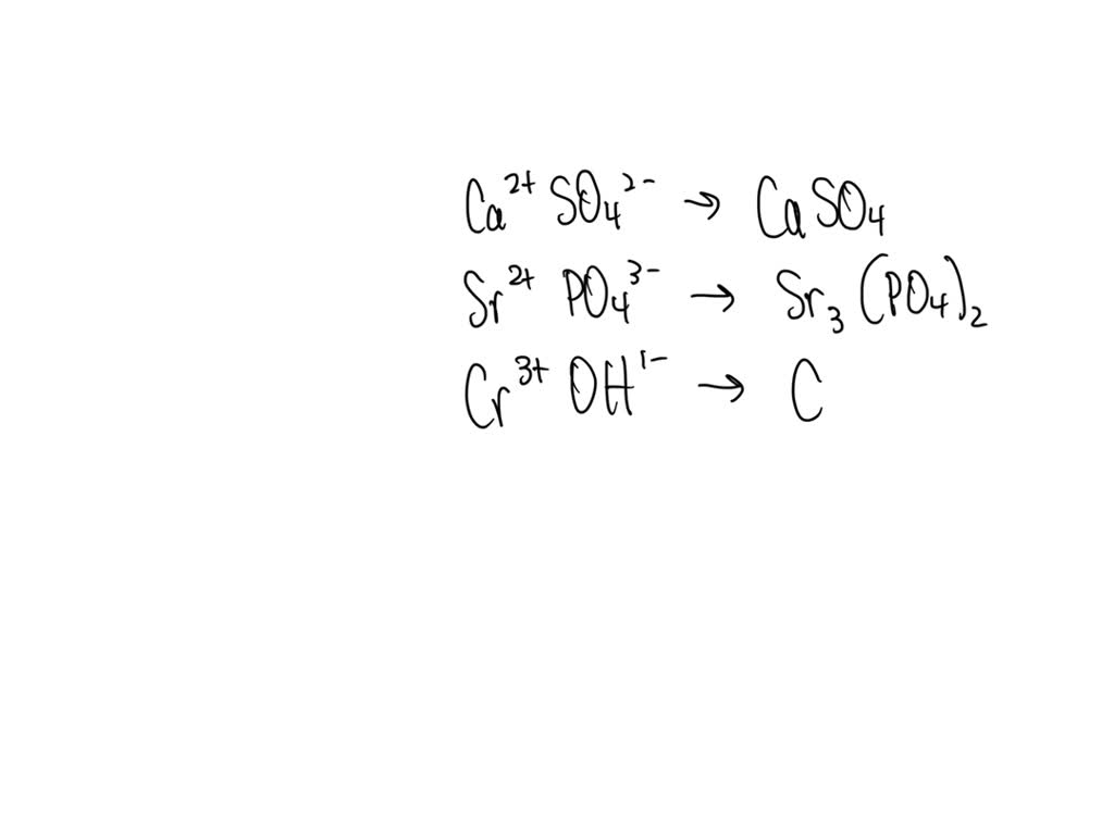 SOLVED: Write the chemical formulas of the following compounds: calcium ...