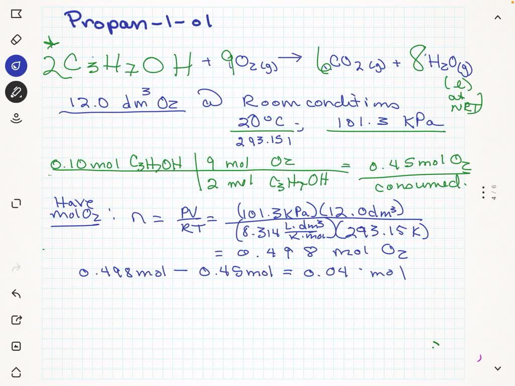 SOLVED: In an experiment, 12.0 dm^3 of oxygen, measured under room ...