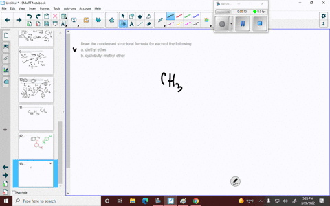 draw-the-condensed-structural-formula-for-each-of-the-following-a-diethyl-ether-b-cyclobutyl-methyl-66923