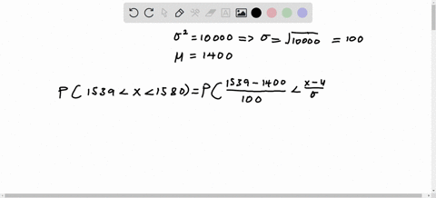 the-weights-of-steers-in-a-herd-are-distributed-normally-the-variance-is-10000-and-the-mean-steer-weight-is-1400-lbs-find-the-probability-that-the-weight-of-a-randomly-selected-steer-is-betw-30872