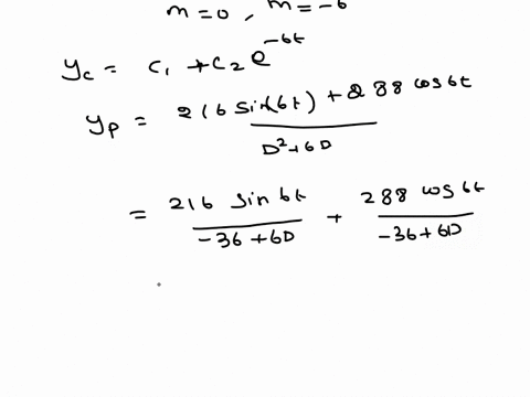 point-find-the-solution-of-y-6y-216-sin6t-288-cos6t-with-y0-7-and-y-0-6-56356